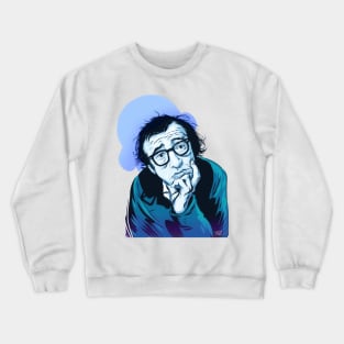 Woody Allen - An illustration by Paul Cemmick Crewneck Sweatshirt